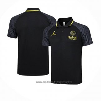 Camiseta Polo del Paris Saint-Germain Jordan 2023-2024 Negro