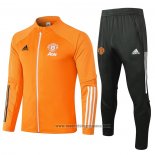 Chandal de Chaqueta del Manchester United Nino 2020-2021 Naranja