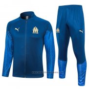 Chandal de Chaqueta del Olympique Marsella 202023-2024 Azul Oscuro