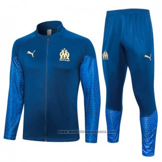 Chandal de Chaqueta del Olympique Marsella 202023-2024 Azul Oscuro