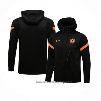 Chaqueta con Capucha del Chelsea 2021-2022 Negro