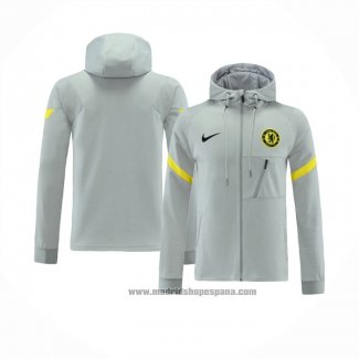 Chaqueta con Capucha del Chelsea 2021-2022 Gris