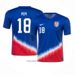 Camiseta Estados Unidos Jugador Pepi 2ª Equipacion del 2024