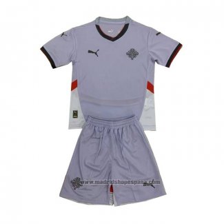 Camiseta Islandia 2ª Equipacion del Nino 2024