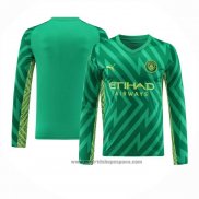 Camiseta Manchester City Portero Manga Larga 2023-2024 Verde