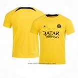 Camiseta Pre Partido del Paris Saint-Germain 2023 Amarillo