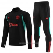 Chandal de Sudadera del Manchester United Nino 202023-2024 Negro