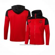 Chaqueta con Capucha del Manchester United 2020-2021 Rojo