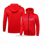 Chaqueta con Capucha del Paris Saint-Germain 2021-2022 Rojo