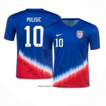 Camiseta Estados Unidos Jugador Pulisic 2ª Equipacion del 2024