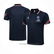 Camiseta Polo del Paris Saint-Germain 2021-2022 Azul