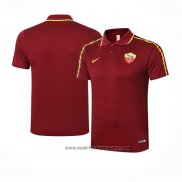 Camiseta Polo del Roma 2020-2021 Rojo