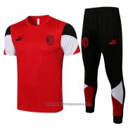 Chandal del AC Milan Manga Corta 2021-2022 Rojo