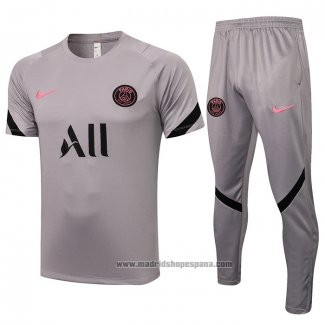 Chandal del Paris Saint-Germain Manga Corta 2021-2022 Gris