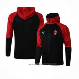 Chaqueta con Capucha del AC Milan 2021 Negro