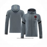 Chaqueta con Capucha del Paris Saint-Germain 2021-2022 Gris