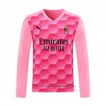 Camiseta AC Milan Portero Manga Larga 2020-2021 Rosa