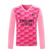 Camiseta AC Milan Portero Manga Larga 2020-2021 Rosa