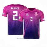 Camiseta Alemania Jugador Rudiger 2ª Equipacion del 2024