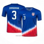 Camiseta Estados Unidos Jugador Zimmerman 2ª Equipacion del 2024