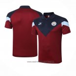 Camiseta Polo del Manchester City 2020-2021 Rojo