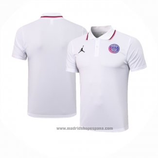 Camiseta Polo del Paris Saint-Germain Jordan 2021-2022 Blanco