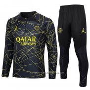 Chandal de Sudadera del Paris Saint-Germain Jordan Nino 202023-2024 Negro