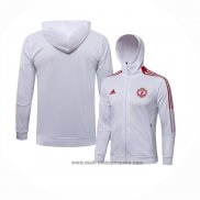 Chaqueta con Capucha del Manchester United 2021-2022 Blanco