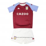 Camiseta 1ª Equipacion del Aston Villa Nino 2020-2021