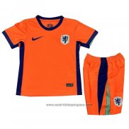 Camiseta Paises Bajos 1ª Equipacion del Nino 2024