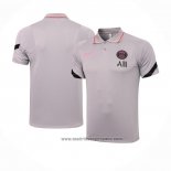 Camiseta Polo del Paris Saint-Germain 2021-2022 Gris