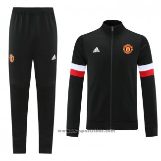 Chandal de Chaqueta del Manchester United 2021-2022 Negro