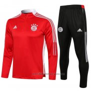 Chandal de Sudadera del Bayern Munich Nino 2021-2022 Rojo