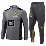 Chandal de Sudadera del Borussia Dortmund 2021-2022 Gris