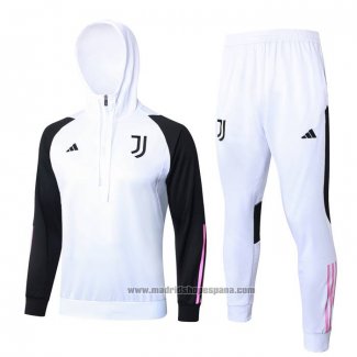 Chandal de Sudadera del Juventus Nino 2023-2024 Blanco y Negro