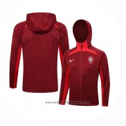 Chaqueta con Capucha del Portugal 2023-2024 Rojo