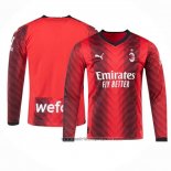 Camiseta AC Milan 1ª Equipacion del Manga Larga 2023-2024