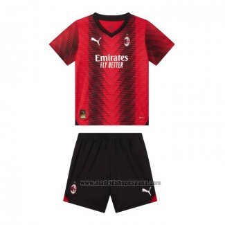 Camiseta AC Milan 1ª Equipacion del Nino 2023-2024