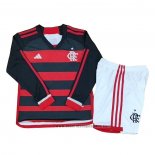 Camiseta Flamengo 1ª Equipacion del Manga Larga Nino 2024