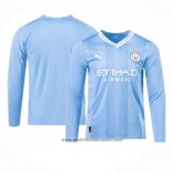 Camiseta Manchester City 1ª Equipacion del Manga Larga 2023-2024