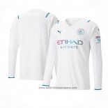 Camiseta Manchester City 2ª Equipacion del Manga Larga 2021-2022