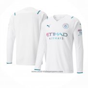 Camiseta Manchester City 2ª Equipacion del Manga Larga 2021-2022