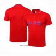Camiseta Polo del Paris Saint-Germain 2021-2022 Rojo