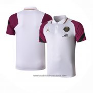 Camiseta Polo del Paris Saint-Germain Jordan 2020-2021 Blanco