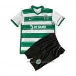 Camiseta Sporting 1ª Equipacion del Nino 2021-2022