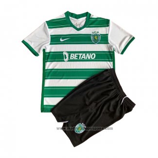 Camiseta Sporting 1ª Equipacion del Nino 2021-2022