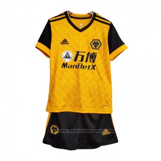 Camiseta 1ª Equipacion del Wolves Nino 2020-2021