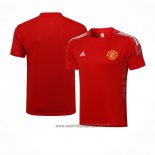 Camiseta de Entrenamiento Manchester United 2021-2022 Rojo