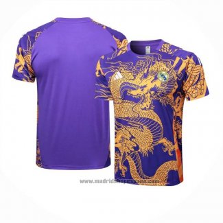 Camiseta de Entrenamiento Real Madrid Dragon 2024-2025 Purpura