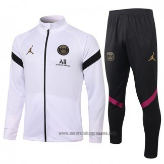 Chandal de Chaqueta del Paris Saint-Germain Jordan 2020-2021 Blanco